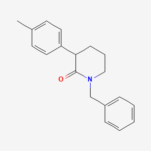 2-Piperidinone, 3-(4-methylphenyl)-1-(phenylmethyl)-