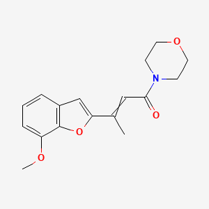 3-(7-Methoxy-1-benzofuran-2-yl)-1-(morpholin-4-yl)but-2-en-1-one