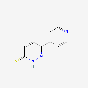 molecular formula C9H7N3S B1422054 6-(吡啶-4-基)哒嗪-3-硫醇 CAS No. 1286720-21-5