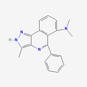 1H-Pyrazolo[4,3-c]isoquinolin-6-amine, N,N,3-trimethyl-5-phenyl-