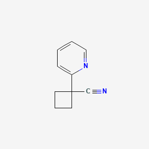 B1422066 1-(Pyridin-2-yl)cyclobutanecarbonitrile CAS No. 485828-46-4