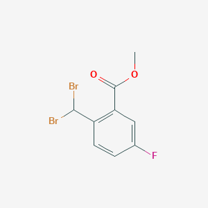 B1422068 Methyl 2-(dibromomethyl)-5-fluorobenzoate CAS No. 1283108-15-5