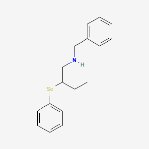 Benzenemethanamine, N-[2-(phenylseleno)butyl]-