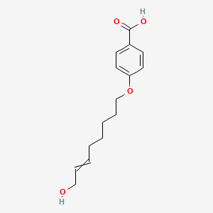 4-[(8-Hydroxyoct-6-EN-1-YL)oxy]benzoic acid