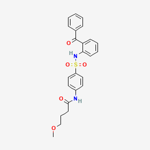 N-{4-[(2-Benzoylphenyl)sulfamoyl]phenyl}-4-methoxybutanamide