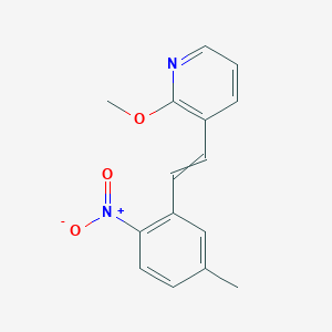 2-Methoxy-3-[2-(5-methyl-2-nitrophenyl)ethenyl]pyridine