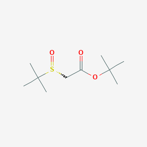 Acetic acid, [(R)-(1,1-dimethylethyl)sulfinyl]-, 1,1-dimethylethyl ester