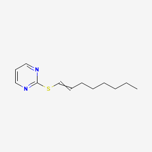 2-[(Oct-1-en-1-yl)sulfanyl]pyrimidine