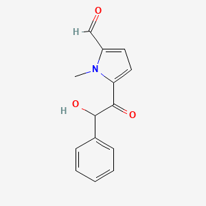 1H-Pyrrole-2-carboxaldehyde, 5-(hydroxyphenylacetyl)-1-methyl-