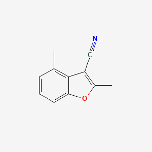 molecular formula C11H9NO B14220818 2,4-Dimethyl-1-benzofuran-3-carbonitrile CAS No. 826990-63-0