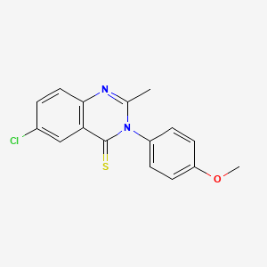 6-Chloro-3-(4-methoxyphenyl)-2-methylquinazoline-4(3H)-thione