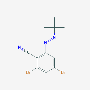 Benzonitrile, 2,4-dibromo-6-[(1,1-dimethylethyl)azo]-