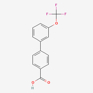 molecular formula C14H9F3O3 B1422083 4-(3-三氟甲氧基苯基)苯甲酸 CAS No. 1093758-81-6