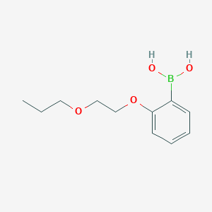 molecular formula C11H17BO4 B1422086 2-(2-丙氧基乙氧基)苯硼酸 CAS No. 279262-53-2