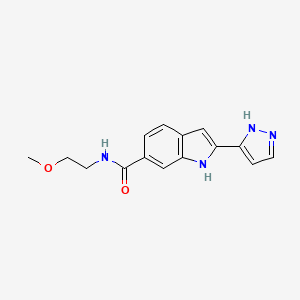 2-(1,2-Dihydro-3H-pyrazol-3-ylidene)-N-(2-methoxyethyl)-2H-indole-6-carboxamide