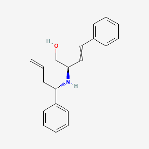 (2R)-4-Phenyl-2-{[(1S)-1-phenylbut-3-en-1-yl]amino}but-3-en-1-ol