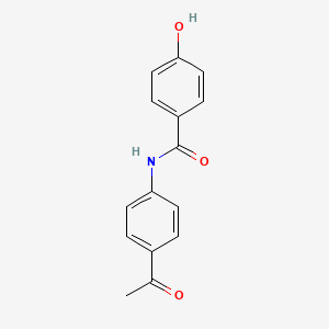 molecular formula C15H13NO3 B14220902 N-(4-Acetylphenyl)-4-hydroxybenzamide CAS No. 570383-70-9