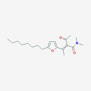 2-acetyl-N,N-dimethyl-3-(5-octylfuran-2-yl)but-2-enamide