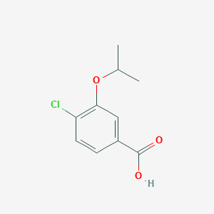 molecular formula C10H11ClO3 B1422094 4-Chloro-3-isopropoxybenzoic acid CAS No. 856165-82-7