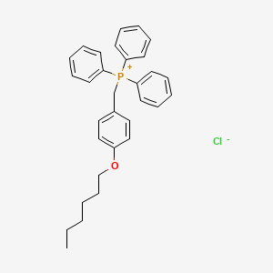 molecular formula C31H34ClOP B14220968 {[4-(Hexyloxy)phenyl]methyl}(triphenyl)phosphanium chloride CAS No. 561329-56-4