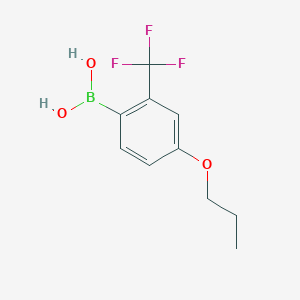 molecular formula C10H12BF3O3 B1422100 (4-丙氧基-2-(三氟甲基)苯基)硼酸 CAS No. 1186482-51-8