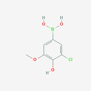molecular formula C7H8BClO4 B1422110 (3-氯-4-羟基-5-甲氧基苯基)硼酸 CAS No. 919496-57-4