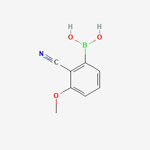 molecular formula C8H8BNO3 B1422123 (2-氰基-3-甲氧基苯基)硼酸 CAS No. 1164100-84-8