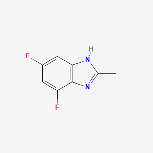 molecular formula C8H6F2N2 B1422126 4,6-二氟-2-甲基-1H-苯并[d]咪唑 CAS No. 874814-18-3