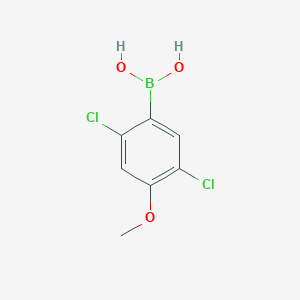 molecular formula C7H7BCl2O3 B1422127 2,5-Dichloro-4-methoxyphenylboronic acid CAS No. 1612184-34-5