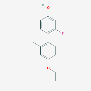 molecular formula C15H15FO2 B1422135 4-(4-乙氧基-2-甲基苯基)-3-氟苯酚 CAS No. 1261998-20-2