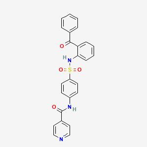 N-{4-[(2-Benzoylphenyl)sulfamoyl]phenyl}pyridine-4-carboxamide