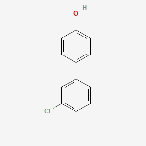 molecular formula C13H11ClO B1422136 4-(3-Chloro-4-methylphenyl)phenol CAS No. 191724-14-8