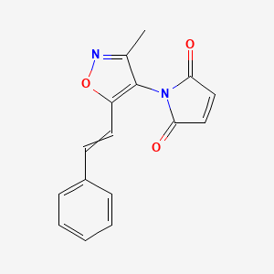 1-[3-Methyl-5-(2-phenylethenyl)-1,2-oxazol-4-yl]-1H-pyrrole-2,5-dione