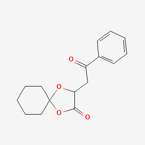 1,4-Dioxaspiro[4.5]decan-2-one, 3-(2-oxo-2-phenylethyl)-