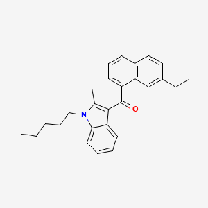 (7-ethylnaphthalen-1-yl)(2-methyl-1-pentyl-1H-indol-3-yl)methanone