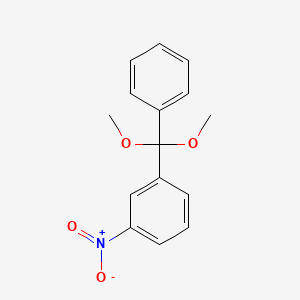 Benzene, 1-(dimethoxyphenylmethyl)-3-nitro-