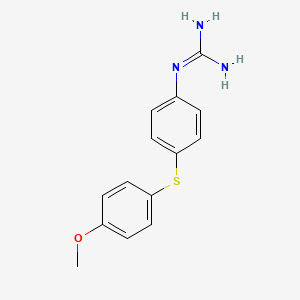 N''-{4-[(4-Methoxyphenyl)sulfanyl]phenyl}guanidine