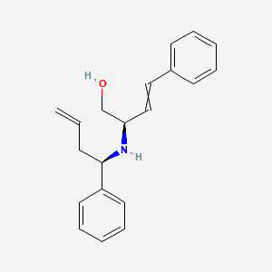 molecular formula C20H23NO B14221384 (2R)-4-Phenyl-2-{[(1R)-1-phenylbut-3-en-1-yl]amino}but-3-en-1-ol CAS No. 505085-77-8