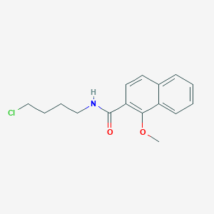 molecular formula C16H18ClNO2 B14221390 N-(4-Chlorobutyl)-1-methoxynaphthalene-2-carboxamide CAS No. 502707-30-4