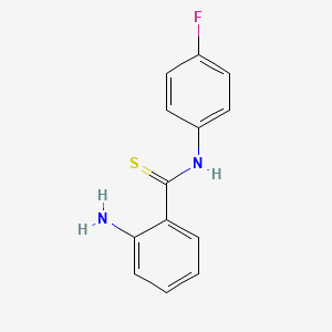 2-Amino-N-(4-fluorophenyl)benzene-1-carbothioamide