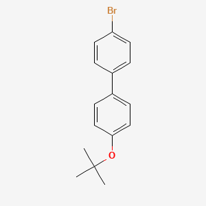 molecular formula C16H17BrO B14221412 1,1'-Biphenyl, 4-bromo-4'-(1,1-dimethylethoxy)- CAS No. 498579-54-7