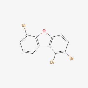 molecular formula C12H5Br3O B14221435 1,2,6-Tribromo-dibenzofuran CAS No. 617707-36-5