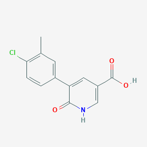 molecular formula C13H10ClNO3 B1422147 5-(4-氯-3-甲基苯基)-6-羟基烟酸 CAS No. 1262006-39-2