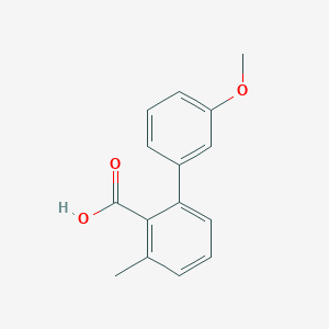 B1422148 2-(3-Methoxyphenyl)-6-methylbenzoic acid CAS No. 1261948-32-6
