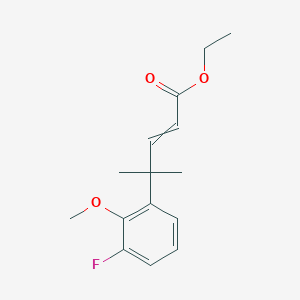 Ethyl 4-(3-fluoro-2-methoxyphenyl)-4-methylpent-2-enoate