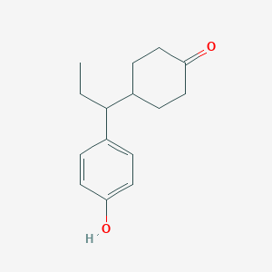 Cyclohexanone, 4-[1-(4-hydroxyphenyl)propyl]-