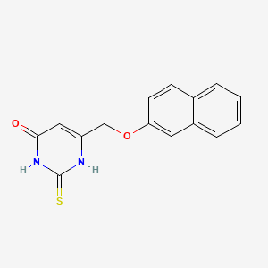 6-{[(Naphthalen-2-yl)oxy]methyl}-2-sulfanylidene-2,3-dihydropyrimidin-4(1H)-one