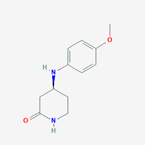 2-Piperidinone, 4-[(4-methoxyphenyl)amino]-, (4S)-