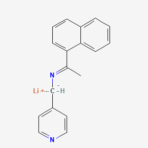 Lithium {(E)-[1-(naphthalen-1-yl)ethylidene]amino}(pyridin-4-yl)methanide