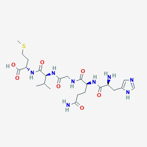 L-Histidyl-L-glutaminylglycyl-L-valyl-L-methionine